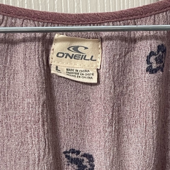 O’NEILL Long Sleeve Tie Waist Womens Mini Dress Size Large - Picture 5 of 9